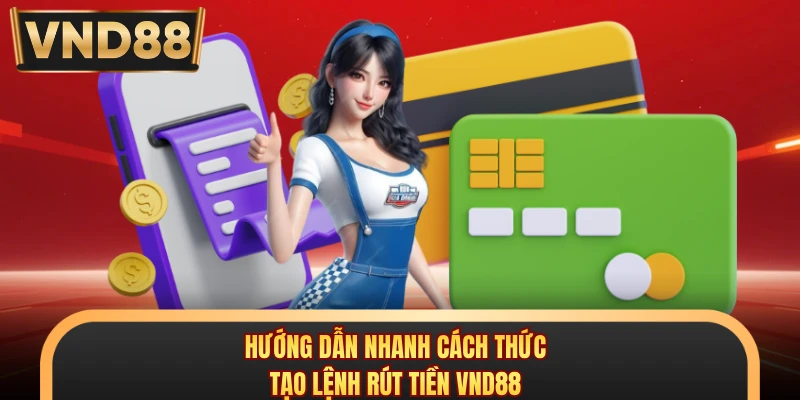 Hướng dẫn nhanh cách thức tạo lệnh rút tiền VND88